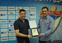 ПЛАКЕТА ДР ЈОВАНУ ШУРБАТОВИЋУ ЗА ДОПРИНОС И РАЗВОЈ СПОРТА НА ВОЖДОВЦУ